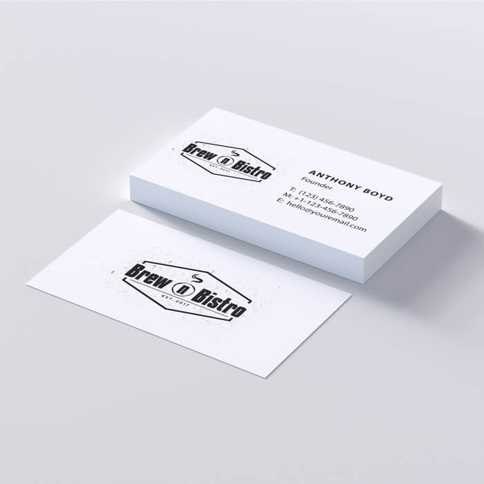 business card sample